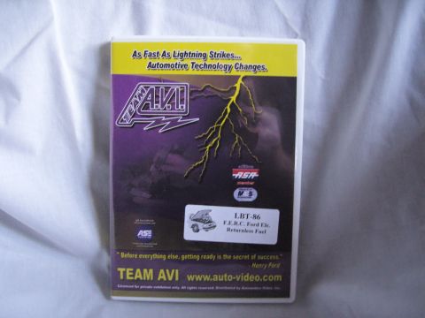 2007 Ford Mustang - Product photo of a Team AVI automotive training DVD case back cover, not a technical document.