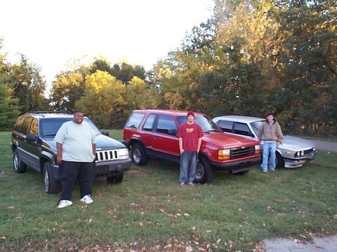 1987 Ford Mustang - My friend RII owns the Jeep 1995 Laredo 5.2, and Chris owns the Bimmer 1982 Euro 525 Ia 3.2 and I own the 1991 Ford Explorer Sport 4.0