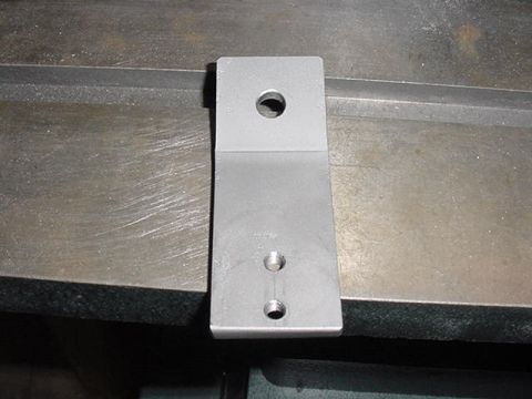 1979 Ford Bronco - Metal bracket with holes, likely a custom or replacement part.