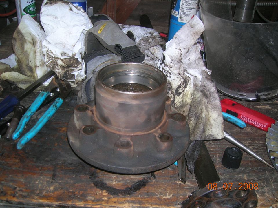 single rear wheel hub.