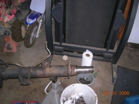 1985 Ford Bronco - axle with all drum brake crap off