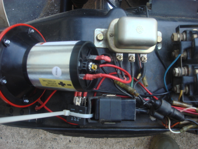 i ran a power from a new fuse to the relay and then to the horn and a ground.