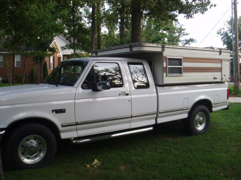 1980 Ford Bronco - The camper is a Four Wheel Pop-Up, model is the Grandby and its a early 80's model. The truck is a Ford F250, 1995 model with a 460.