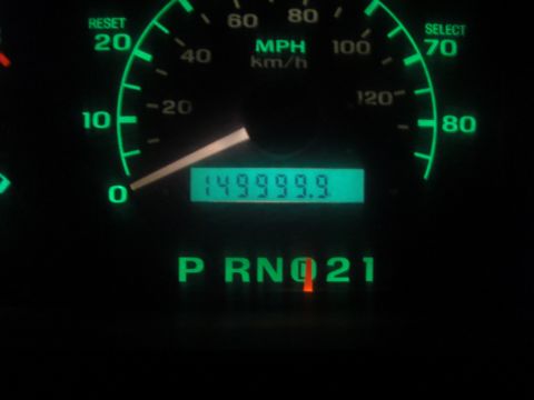 1993 Ford Bronco - The odometer on this vehicle has reached its maximum reading of 149,999.9 miles.