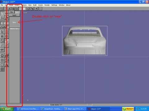 2004 Jeep Wrangler - A 3D rendering of a car's rear is displayed within a software interface.
