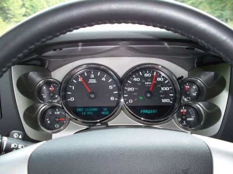 1996 Ford Bronco - The image shows a close-up of a vehicle's dashboard, focusing on the instrument cluster. The speedometer reads approximately 70 MPH, and th…
