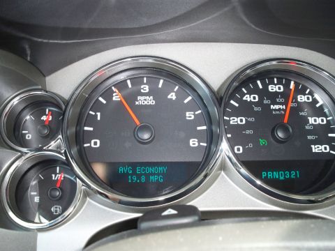 1996 Ford Bronco - The image shows a close-up view of a vehicle's dashboard, focusing on the speedometer, tachometer, and fuel gauge. The speedometer reads ap…
