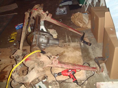 1992 Ford Bronco - This image shows a disassembled vehicle axle assembly, not a complete vehicle.