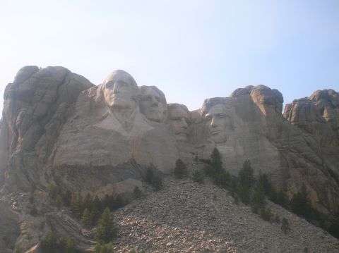 1996 Ford Bronco - The iconic Mount Rushmore National Memorial features the sculpted faces of four U.S. presidents.