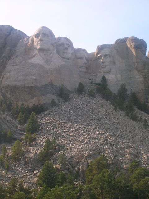 1996 Ford Bronco - Mount Rushmore National Memorial, a sculpture of four US presidents carved into the Black Hills of South Dakota.