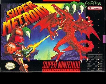 1988 Mercury Grand Marquis - Box art for the Super Metroid video game, depicting a battle scene.