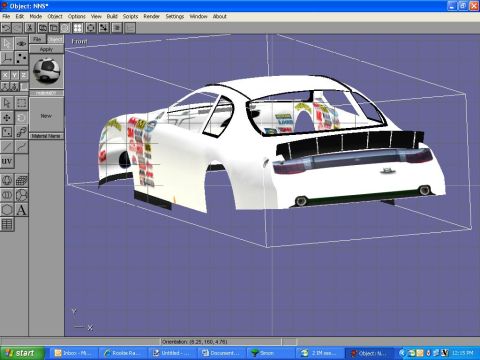 2004 Jeep Wrangler - 3D model of a race car displayed in a computer program, not a real vehicle.