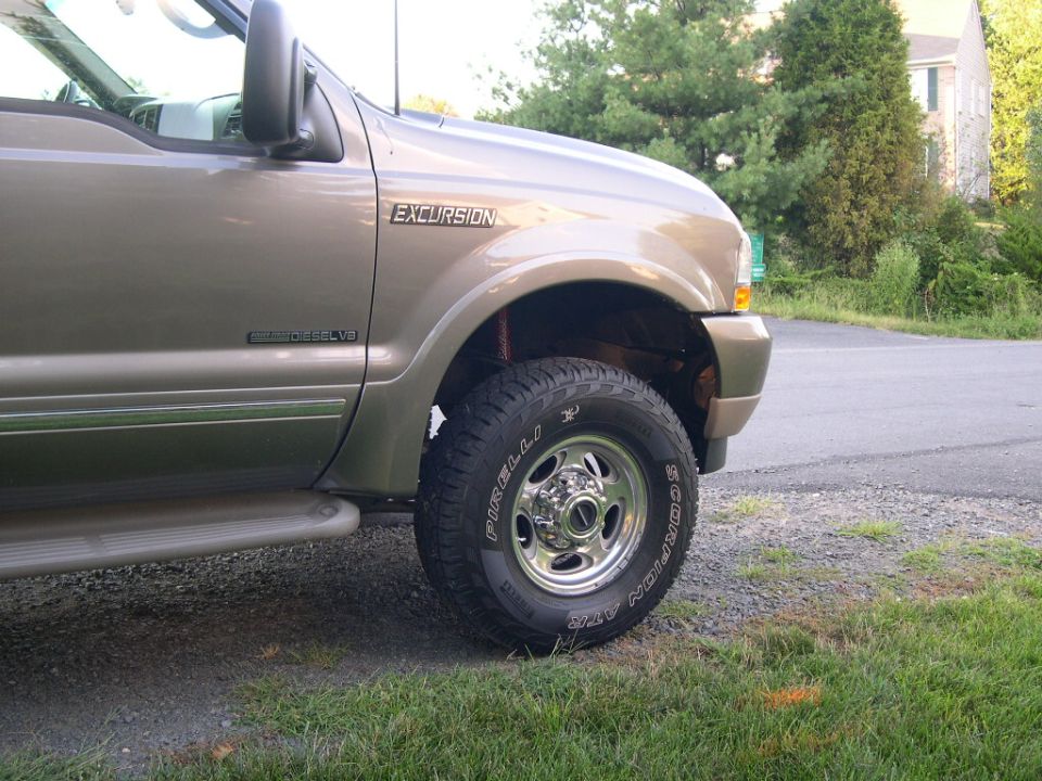 side view of suspension
