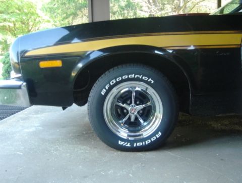 1975 Ford Ranchero - New Magnum 500 wheels with spinners