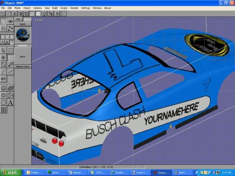 2004 Jeep Wrangler - 3D model of a race car body in modeling software, not a 2004 Jeep Wrangler.