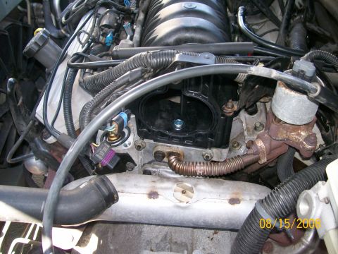 1995 Mercury Grand Marquis - Close-up view of an engine bay, showing intricate mechanical details and wiring harnesses.