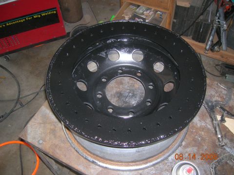 1985 Ford Bronco - painted the ring to match the rim.