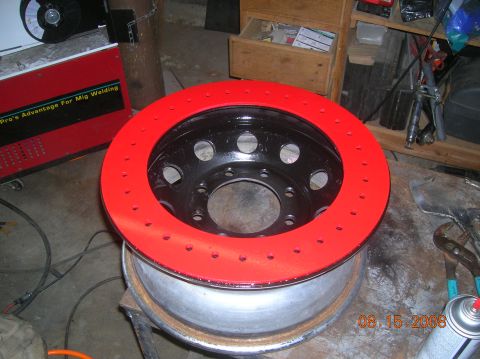 1985 Ford Bronco - also had my painter shoot the outer rings red.