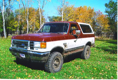 1991 Ford Bronco - After a day of playing in the mud.