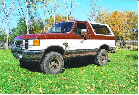 1991 Ford Bronco - After a day of playing in the mud.