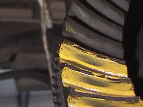 1991 Ford Bronco - Pic of the pattern I got when I put the 4.10s in.