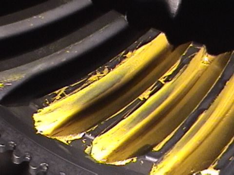 1991 Ford Bronco - Pic of the pattern I got when I put the 4.10s in.