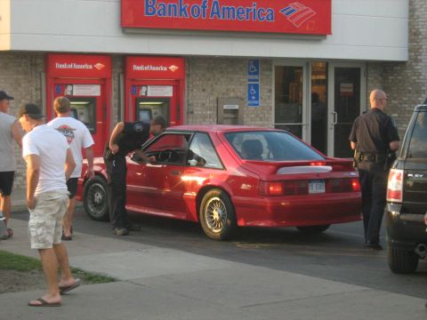 1988 Mercury Grand Marquis - he got pulled over for a small burnout. FAIL then they searched his car