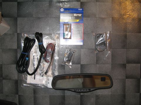 2007 Subaru Impreza - Gentex Rearview mirror with compass, temp, autodimming, and maplights w/ cam lock attachment
