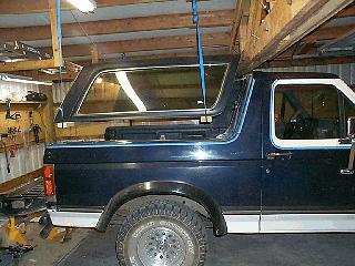 1992 Ford Bronco - Better pic of the top off.