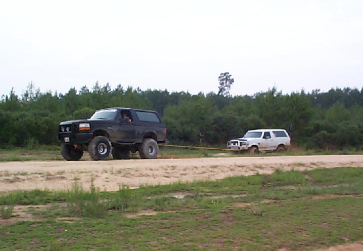 2nd try, he took a running start this time, those front tow hooks came in handy.