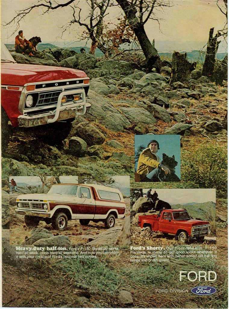Red Ford F-150 shorty pickup truck on rocky terrain