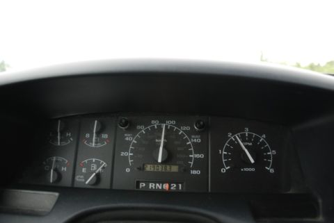 1996 Ford Bronco - The vehicle's odometer shows over 219,000 miles, indicating significant use.