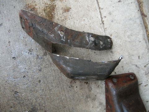 1984 Ford Bronco - This is how I cut the driver side mount brace apart to get at the rivets. I had to cut the top off of it to reach the grinder where it need…