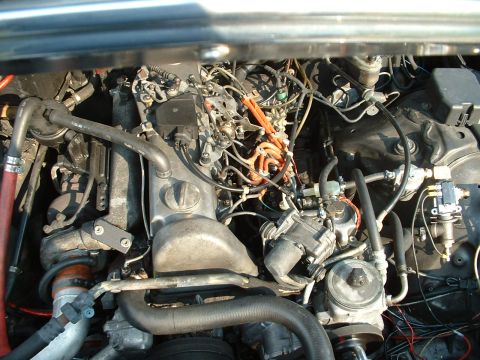 1984 Mercedes-Benz D-Class - what the engine looks like now