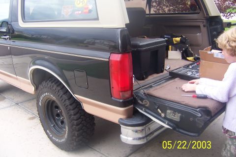 1996 Ford Bronco - before new tail lights