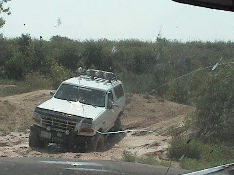 1982 Ford Bronco - Mike going through the small mud hole