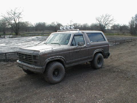 1982 Ford Bronco - Pose after mudding