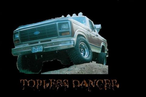 1982 Ford Bronco - This lifted Ford Bronco has a distinctive body style from the early 1980s.