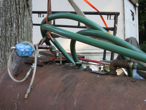 1980 Ford Bronco - Left to right you will see; The vacuum attachment with catch can. The platform where I will mount my 24V vacuum pump and batteries when I g…