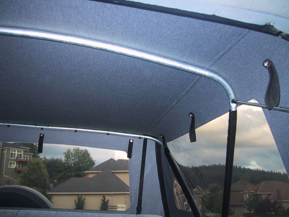 Interior soft top of a 1989 Ford Bronco
