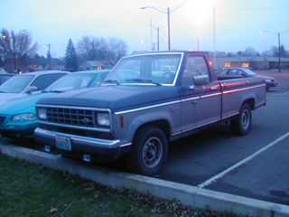 1986 Ford Ranger - I like the lines, smooth, but also blunt. The two tone is kinda neat too. It grows on ya!