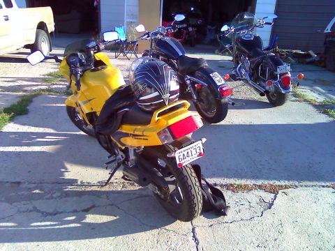 2002 Kawasaki Ninja - Bikes I got to ride today. Harley Sportster 1200 and 98 Yamaha RoadStar 1300.