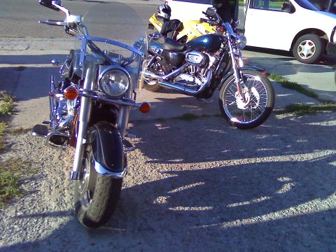 2002 Kawasaki Ninja - Bikes I got to ride today. Harley Sportster 1200 and 98 Yamaha RoadStar 1300.