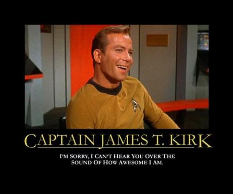 1988 Mercury Grand Marquis - A meme Captain James T. Kirk with a humorous quote about his awesomeness.