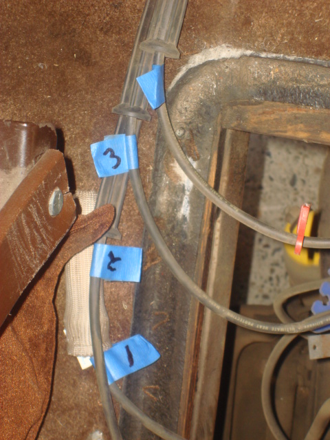 1983 Ford Bronco - i marked the plug wires as i took them off and set them aside. this will aid in installing them later.