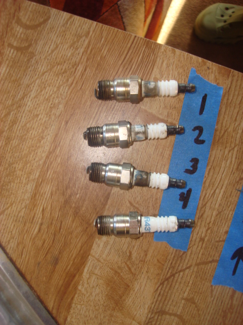 1983 Ford Bronco - I re-gapped the plugs to 0.45 and cleaned them up. these do not have too many mles on them.