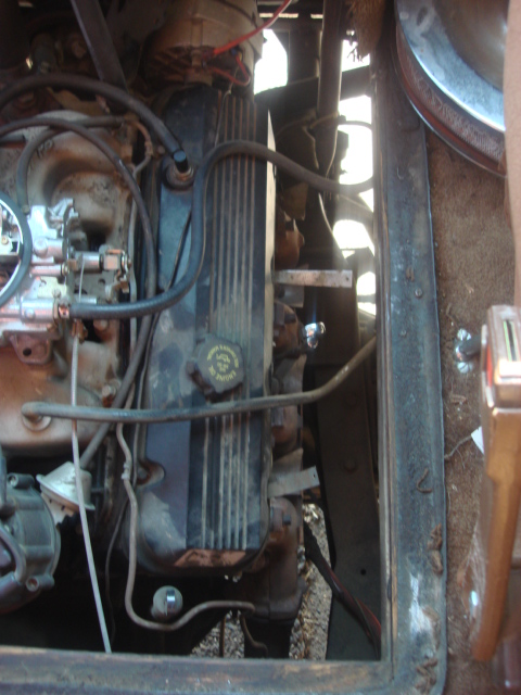 1983 Ford Bronco - now time for the real bad side. the pass side. here is is as i started.