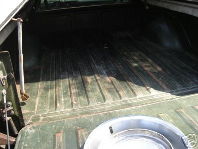 1975 Ford Ranchero - Bed picture. This vehicle has had a cap on it from the begining.