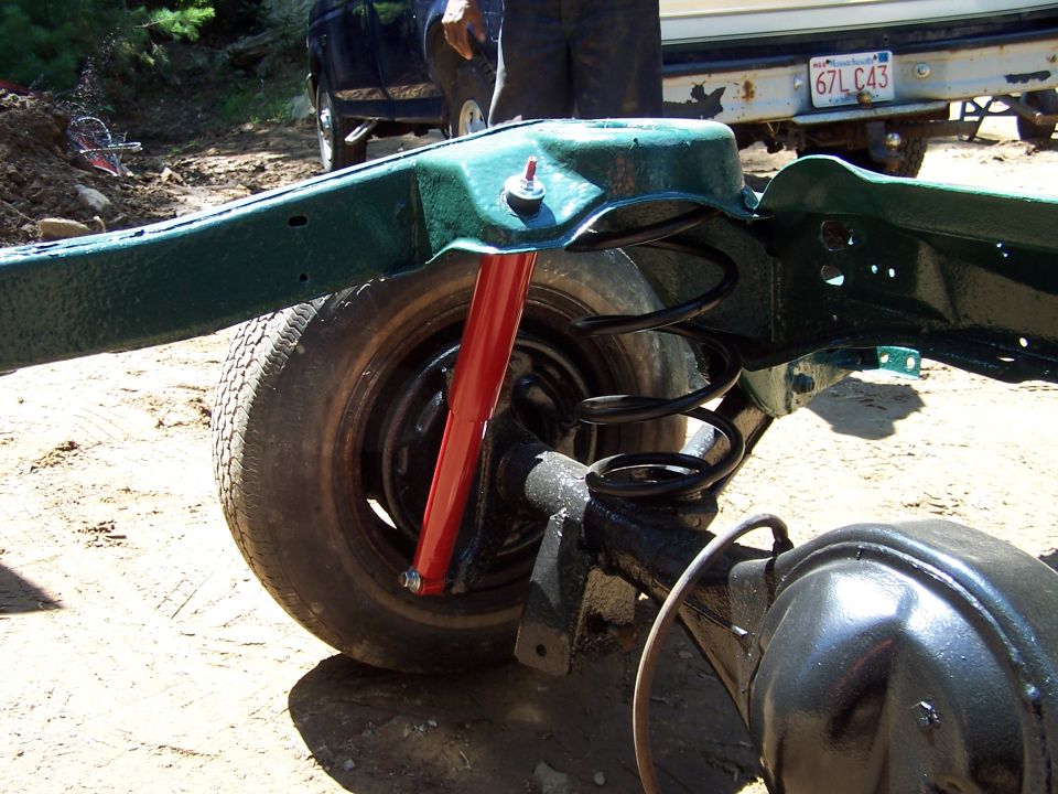 Left rear suspension
