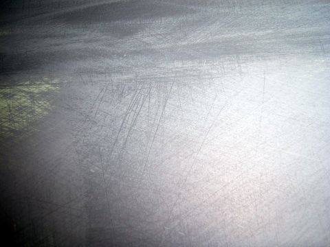 1967 Ford Ranchero - sanding scratches that the 2k has not filled